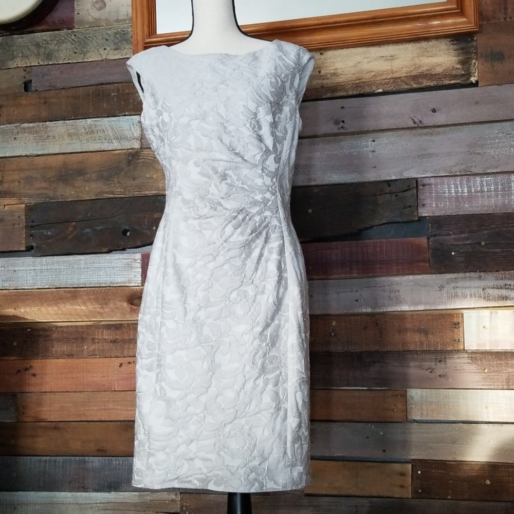 Ralph Lauren Grey rose pattern dress